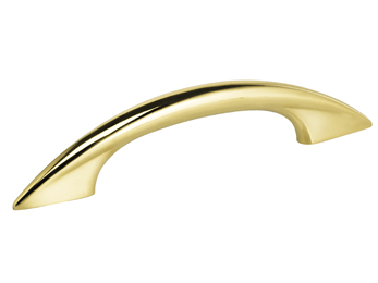 4" Center-to-Center Omnia Modern Tapered Bow Cabinet Pull - New York Hardware