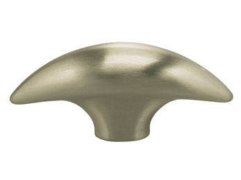 1-7/8" Length Omnia Modern Tapered Bow Cabinet Knob Polished & Lacquered Brass - New York Hardware