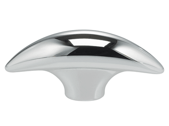 1-7/8" Length Omnia Modern Tapered Bow Cabinet Knob Polished & Lacquered Brass - New York Hardware