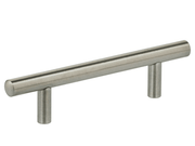 3" Center-to-Center Omnia Modern Bar Cabinet Pull Satin Stainless Steel - New York Hardware