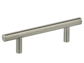 3" Center-to-Center Omnia Modern Bar Cabinet Pull Satin Stainless Steel - New York Hardware