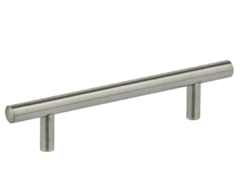 3-3/4" Center-to-Center Omnia Modern Bar Cabinet Pull Satin Stainless Steel - New York Hardware