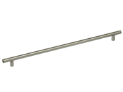 17-5/8" Center-to-Center Omnia Plain Steel Cabinet Pull Satin Stainless Steel - New York Hardware