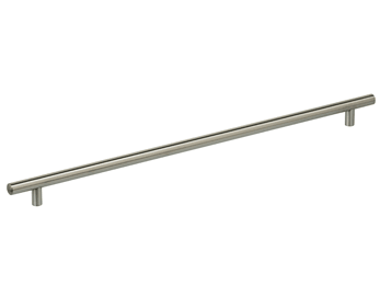 17-5/8" Center-to-Center Omnia Plain Steel Cabinet Pull Satin Stainless Steel - New York Hardware