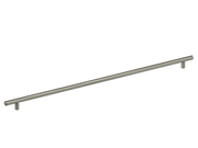 25-3/16" C.C. Omnia Plain Steel Cabinet Pull Satin Stainless Steel - New York Hardware