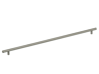 25-3/16" C.C. Omnia Plain Steel Cabinet Pull Satin Stainless Steel - New York Hardware