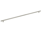 29" Center-to-Center Omnia Plain Steel Cabinet Pull Satin Stainless Steel - New York Hardware