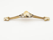 Heirloom Treasures Arched Butterfly Pull by Schaub - Polished Brass / Antique Brass - New York Hardware