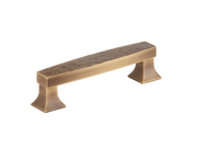 Harold Hammered Cabinet Handle by Armac Martin - 96mm - Satin Nickel Plate