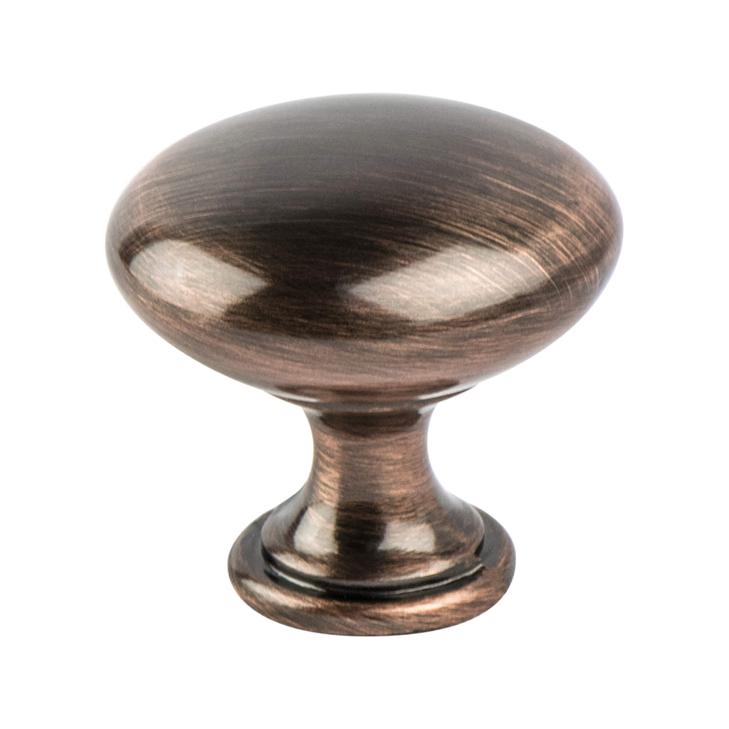 Brushed Antique Copper - 1-1/8" - Euro Moderno Knob by Berenson - New York Hardware