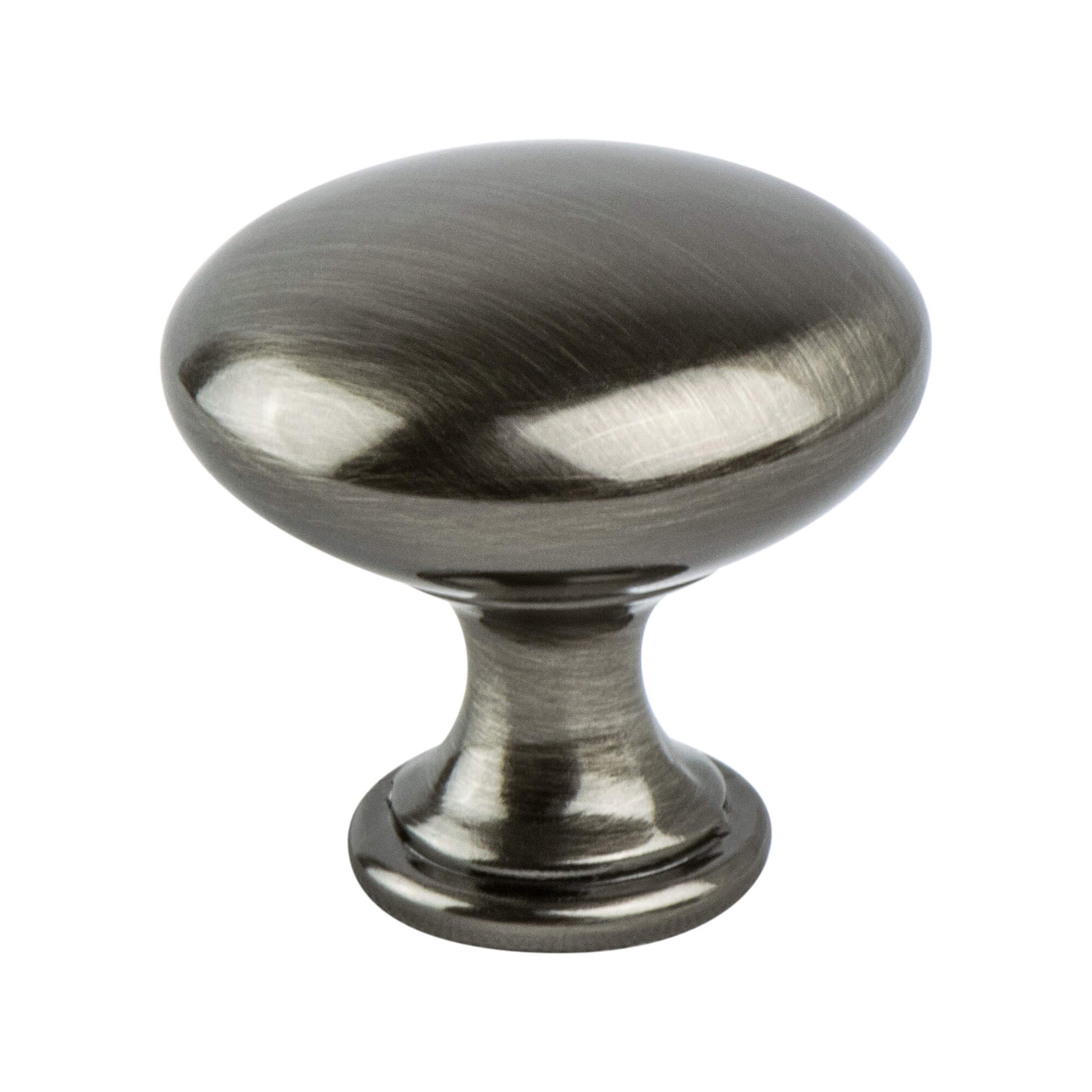 Brushed Black Nickel - 1-1/8" - Euro Moderno Knob by Berenson - New York Hardware