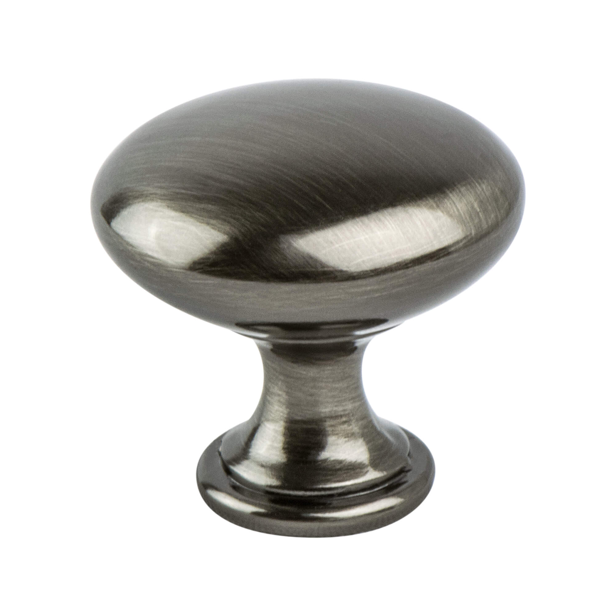 Brushed Black Nickel - 1-1/8" - Euro Moderno Knob by Berenson - New York Hardware