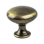 Brushed Antique Brass - 1-1/8" - Euro Moderno Knob by Berenson - New York Hardware