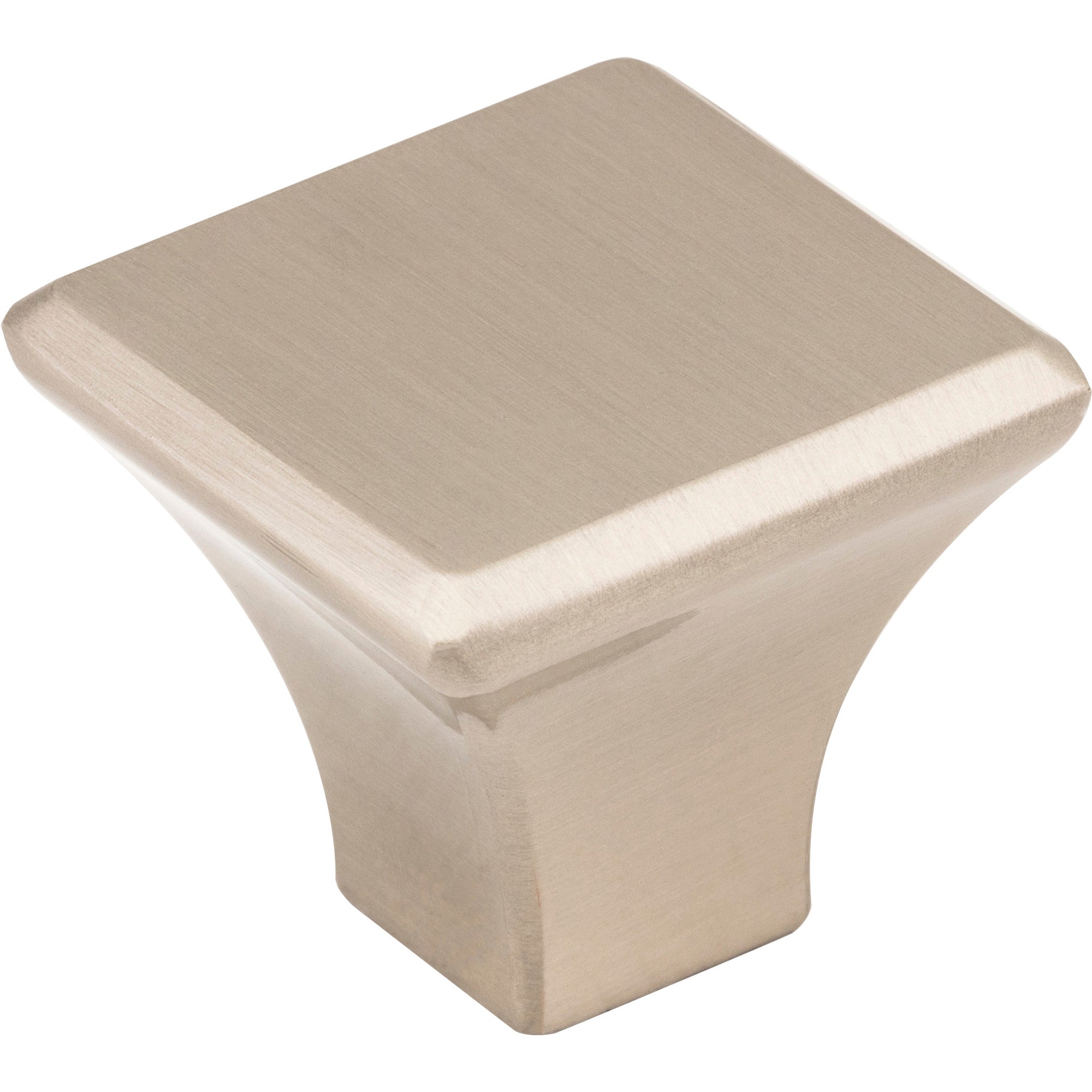 Square Marlo Cabinet Knob by Jeffrey Alexander - Satin Nickel