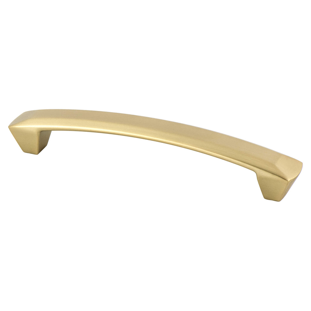 Modern Brushed Gold - 128mm - Laura Pull by Berenson - New York Hardware