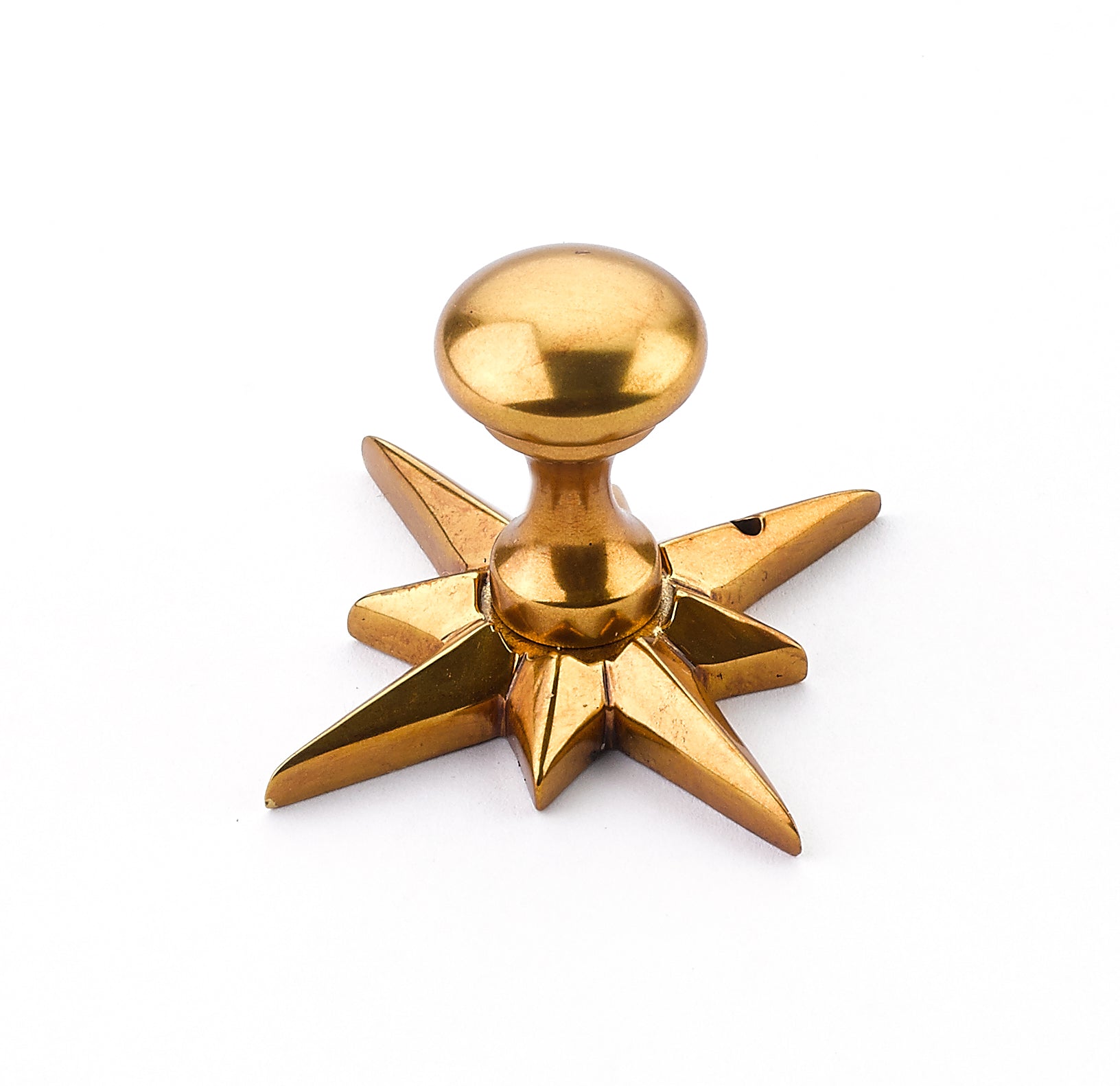 Sonata Smooth Knob w/ Star Backplate by Schaub - New York Hardware, Inc