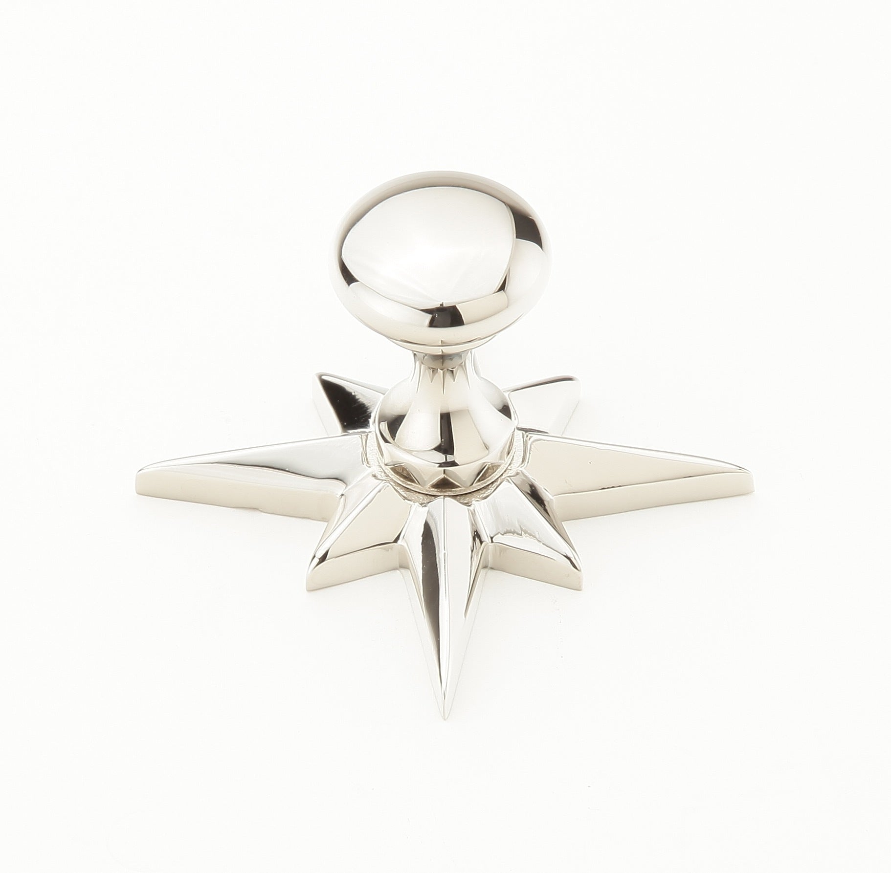 Sonata Smooth Knob w/ Star Backplate by Schaub - New York Hardware, Inc