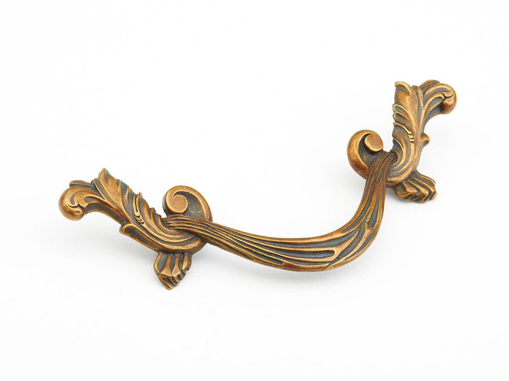 French Court Curved Filigree Drop Pull by Schaub - New York Hardware, Inc
