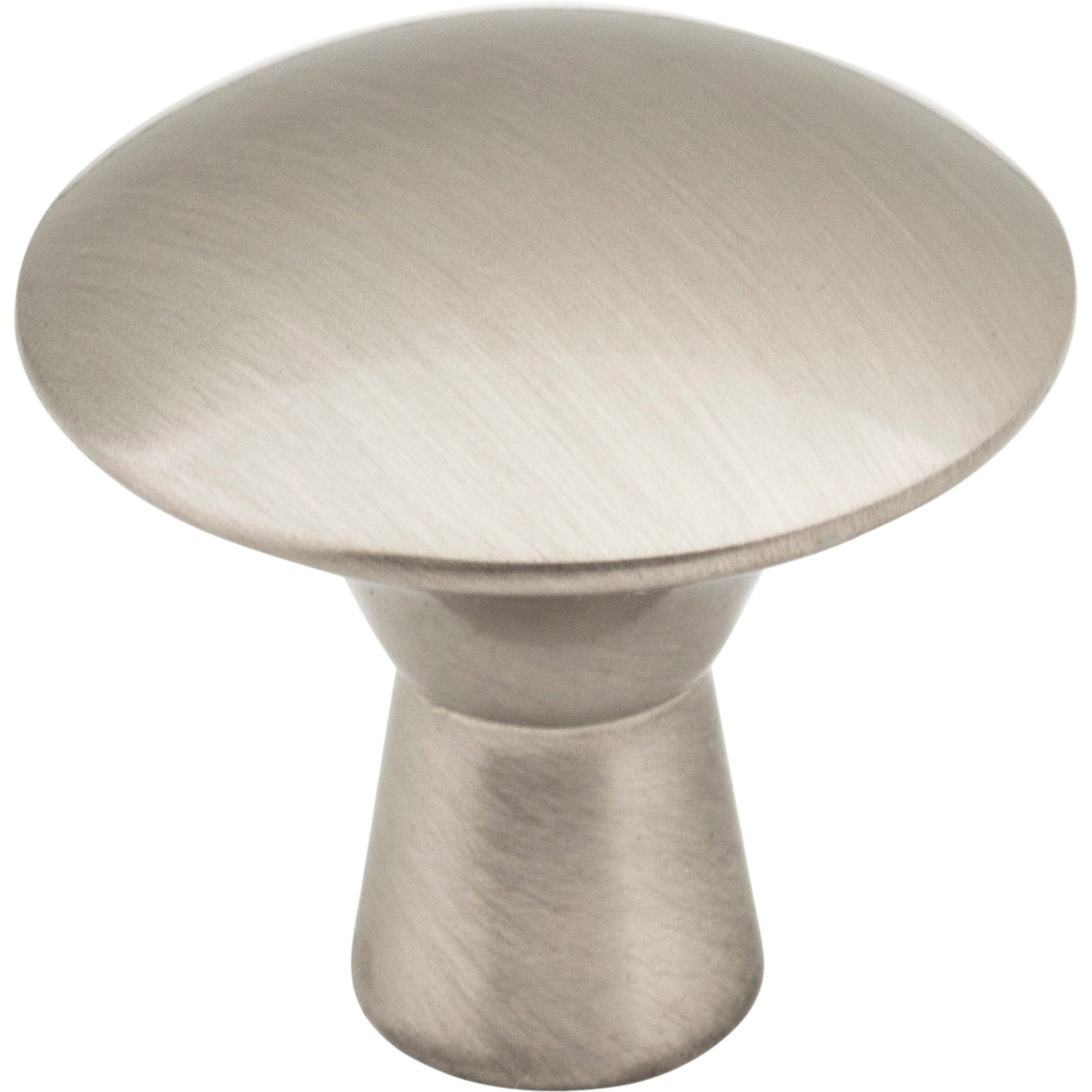 Zachary Cabinet Mushroom Knob by Elements - Satin Nickel