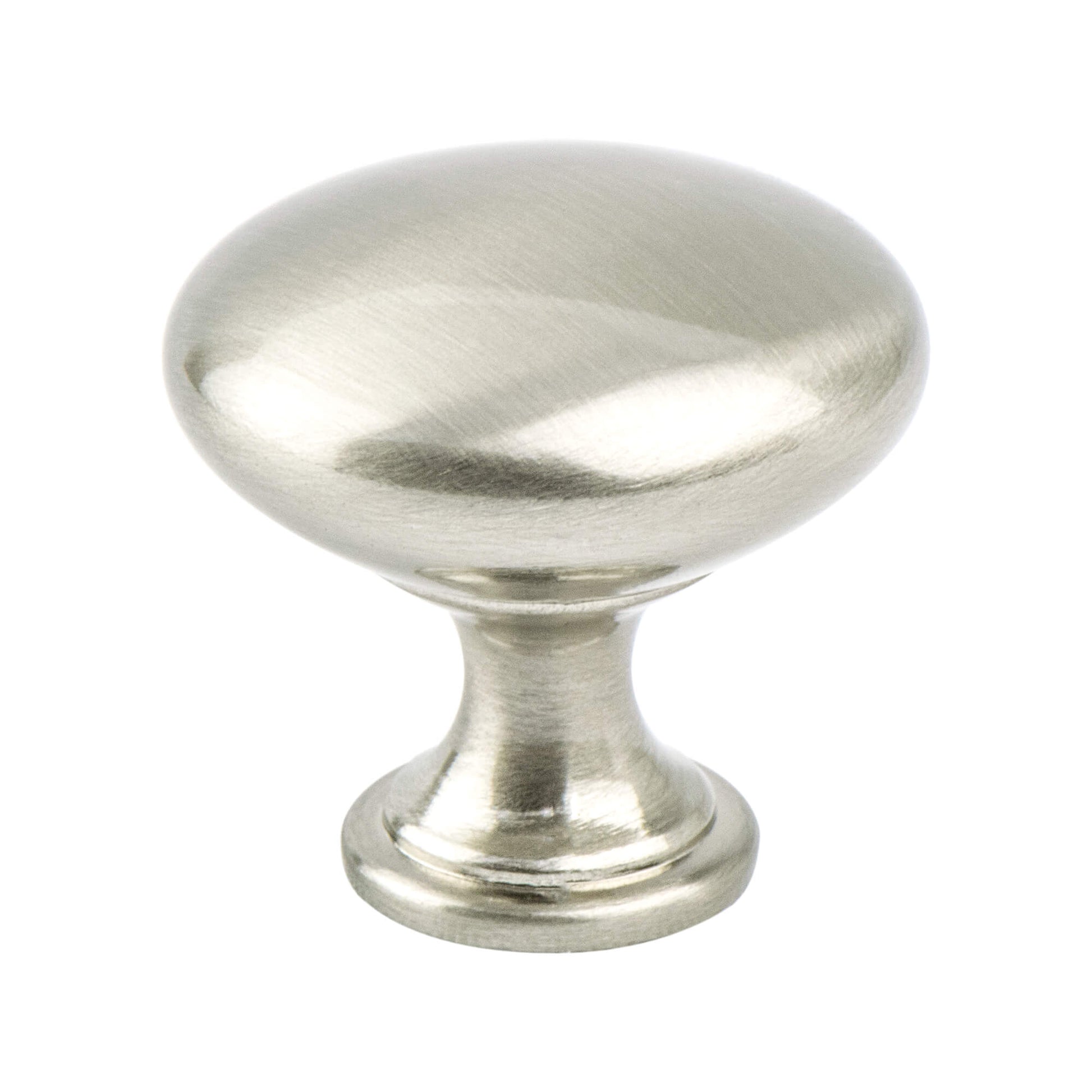 Brushed Nickel - 1-1/8" - Euro Moderno Knob by Berenson - New York Hardware