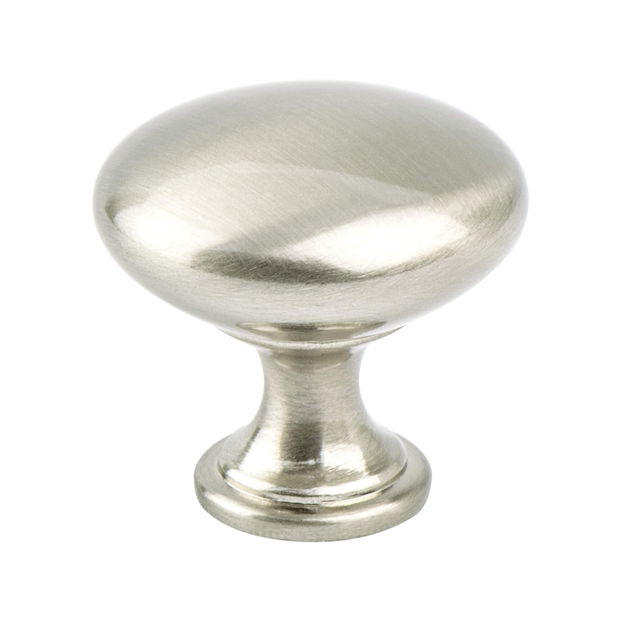Brushed Nickel - 1-1/8" - Euro Moderno Knob by Berenson - New York Hardware