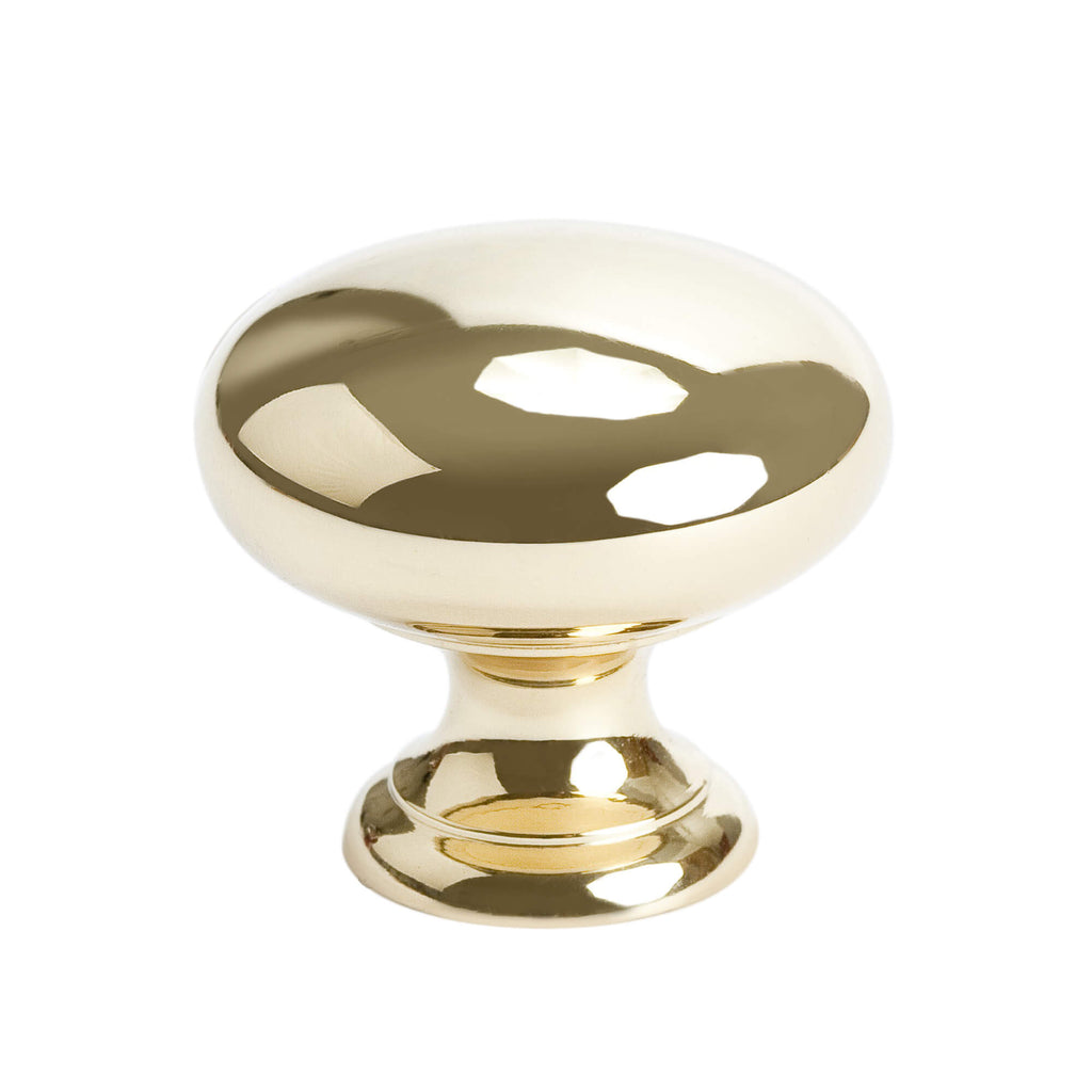 Polished Brass - 1-1/4" - Plymouth Knob by Berenson - New York Hardware