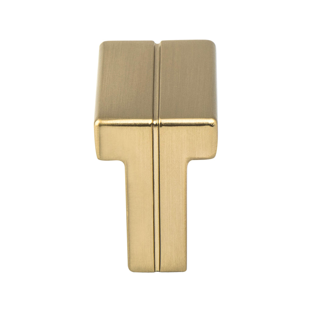 Modern Brushed Gold - 3/4" - Skyline Knob by Berenson - New York Hardware