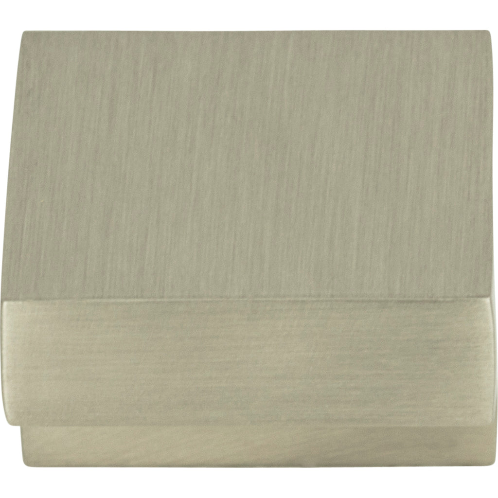 Small Square Knob by Atlas - 1" - Brushed Nickel - New York Hardware