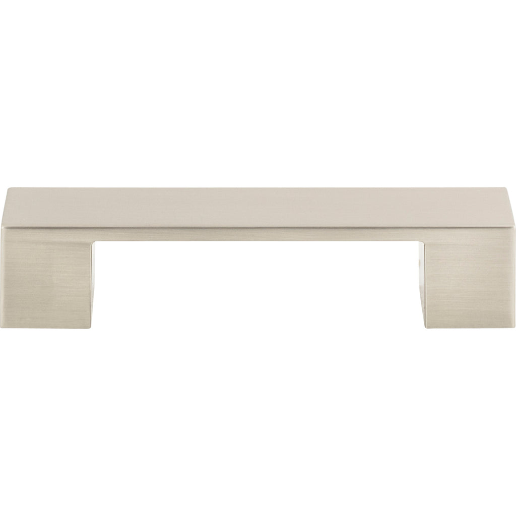 Wide Square Pull by Atlas - 3-3/4" - Brushed Nickel - New York Hardware