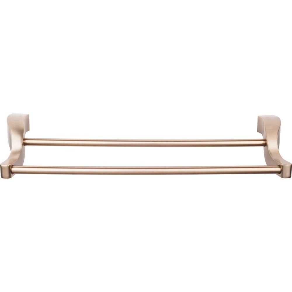 Aqua Bath 30" Double Towel Rod - Brushed Bronze - New York Hardware