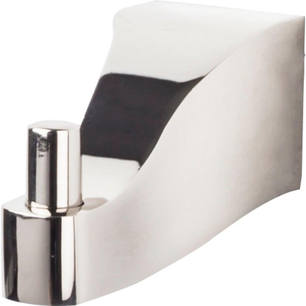 Aqua Bath Single Hook - Polished Nickel - New York Hardware