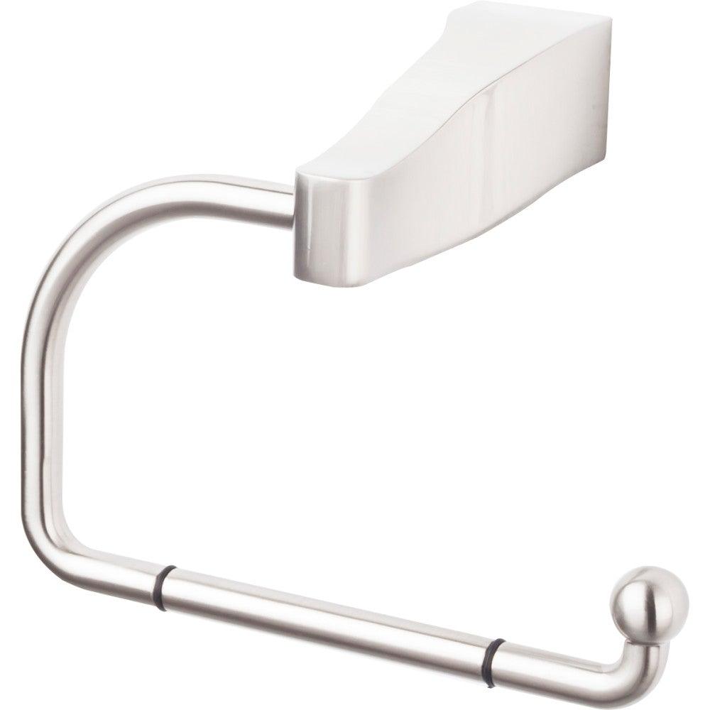 Aqua Bath Tissue Hook - Brushed Satin Nickel - New York Hardware