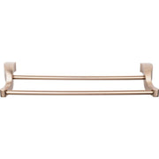 Aqua Bath 18" Double Towel Rod - Brushed Bronze - New York Hardware