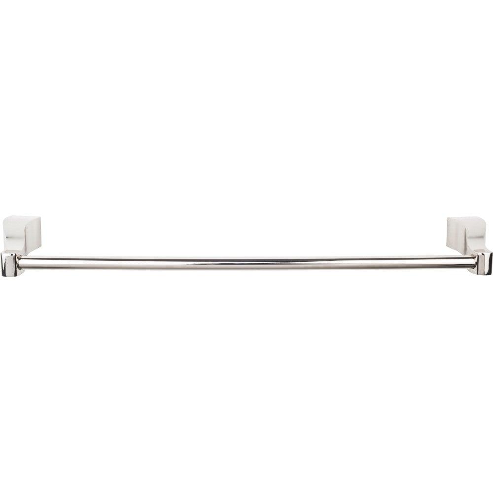 Aqua Bath 24" Single Towel Rod - Polished Nickel - New York Hardware