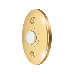 Standard Door Bell Button by Deltana -  - PVD Polished Brass - New York Hardware