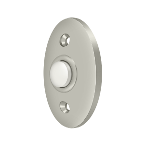 Standard Door Bell Button by Deltana -  - Brushed Nickel - New York Hardware