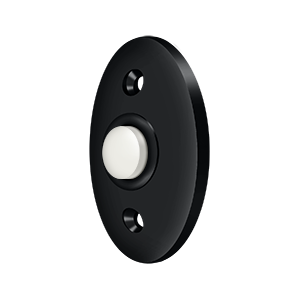 Standard Door Bell Button by Deltana -  - Paint Black - New York Hardware