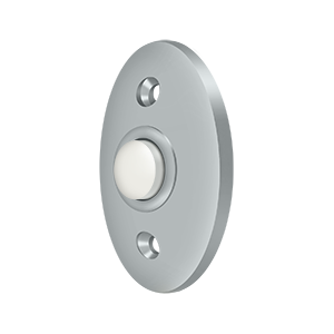 Standard Door Bell Button by Deltana -  - Brushed Chrome - New York Hardware