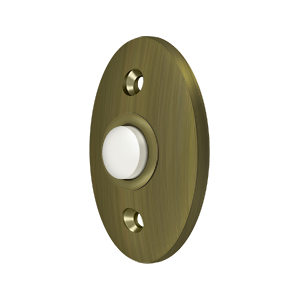Standard Door Bell Button by Deltana -  - Antique Brass - New York Hardware