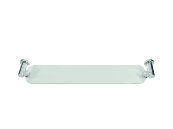 20" Shampoo Shelf w/Glass, Nobe Series - New York Hardware Online