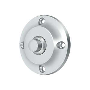 Round Contemporary Bell Button by Deltana -  - Polished Chrome - New York Hardware