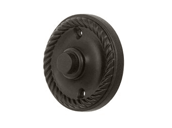 Round Rope Bell Button - Oil Rubbed Bronze - New York Hardware Online