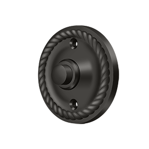Round Roped Door Bell by Deltana -  - Oil Rubbed Bronze - New York Hardware