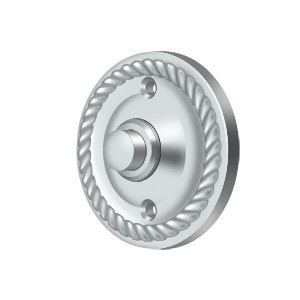 Round Roped Door Bell by Deltana -  - Polished Chrome - New York Hardware