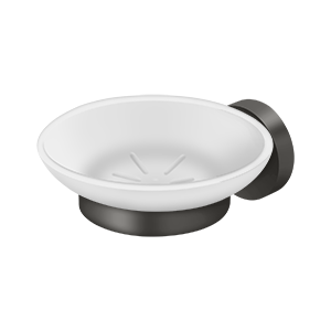 BBS Series Frosted Glass Soap Dish by Deltana -  - Oil Rubbed Bronze - New York Hardware