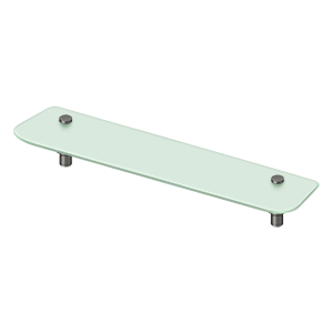 BBS Series Frosted Glass Shelf by Deltana - 27-5/8"  - Oil Rubbed Bronze - New York Hardware