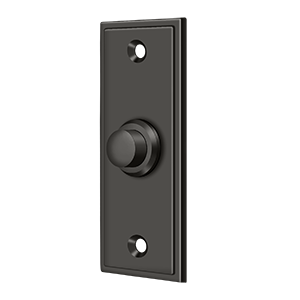 Rectangular Contemporary Door Bell by Deltana -  - Oil Rubbed Bronze - New York Hardware