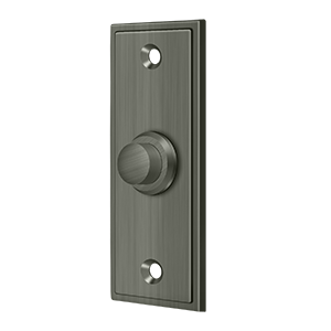 Rectangular Contemporary Door Bell by Deltana -  - Antique Nickel - New York Hardware