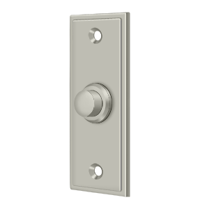 Rectangular Contemporary Door Bell by Deltana -  - Brushed Nickel - New York Hardware