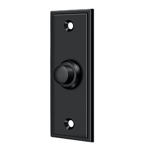 Rectangular Contemporary Door Bell by Deltana -  - Paint Black - New York Hardware